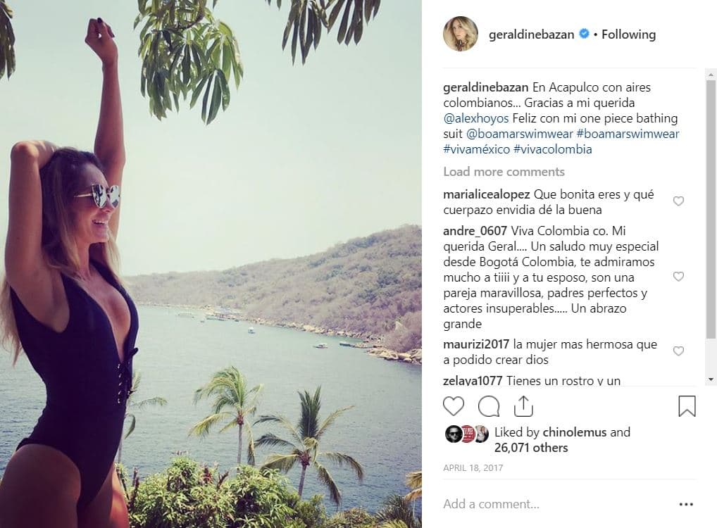 Tal y como lo hiciera Geraldine en abril de 2017, cuando se encontraban en la misma casa celebrando el cumpleaños de Gabriel.