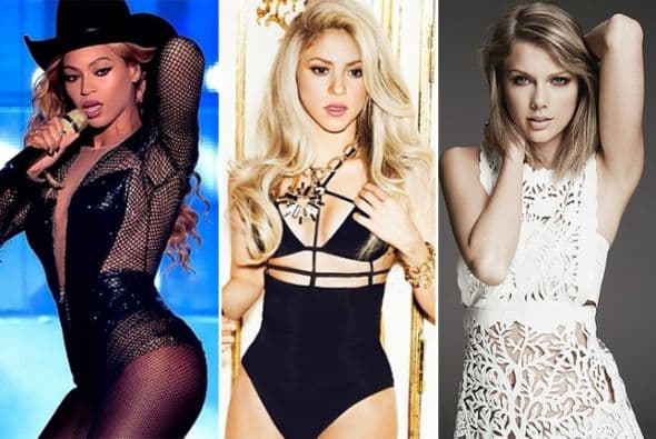 Beyoncé, Shakira y Taylor Swift aparecieron en la lista de las mujeres más poderosas según la revista Forbes. Por si fuera poco, estas tres sensuales mujeres están nominadas en Premios Juventud.