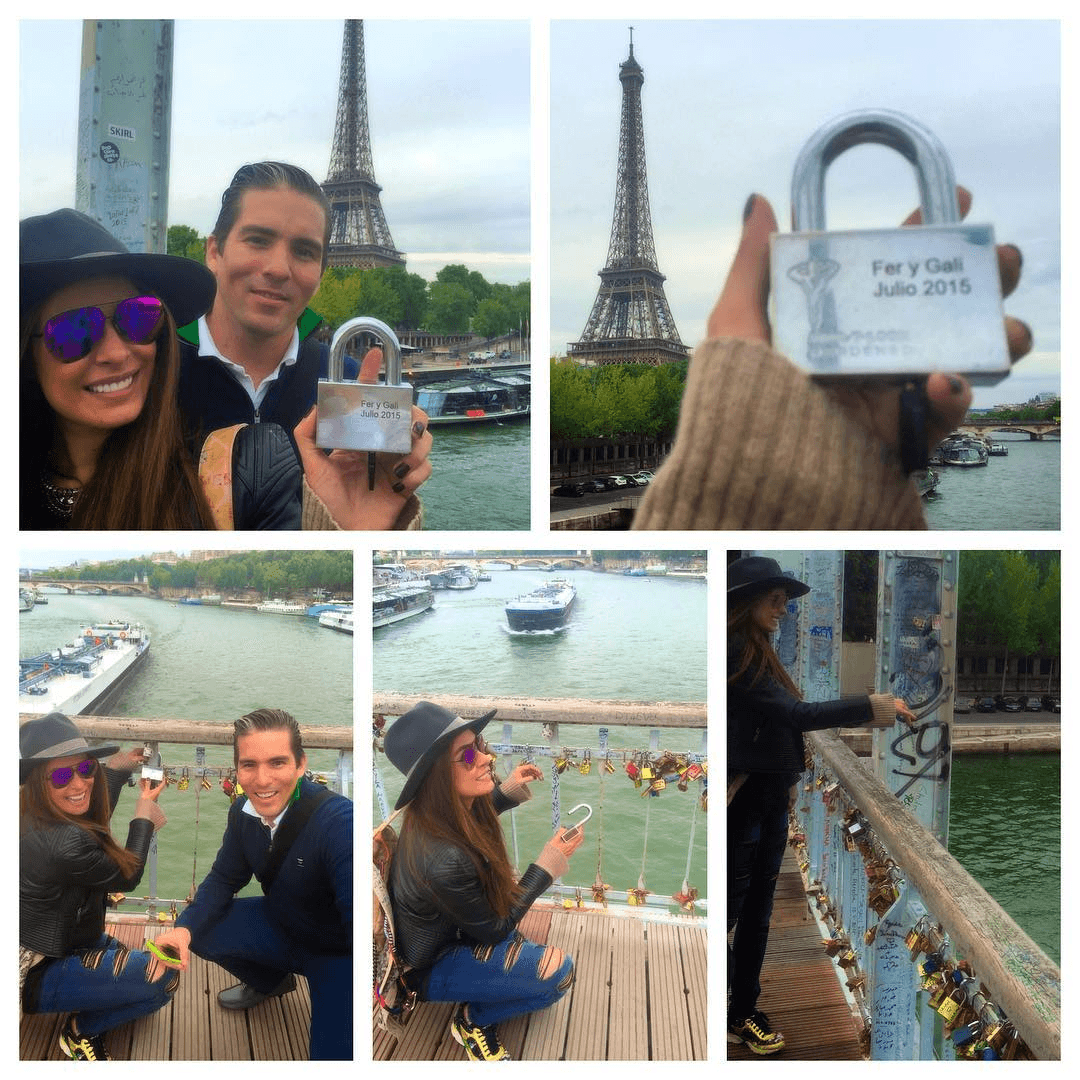 ¿Pidiendo deseo? El candado del amor de Fer y Gali.