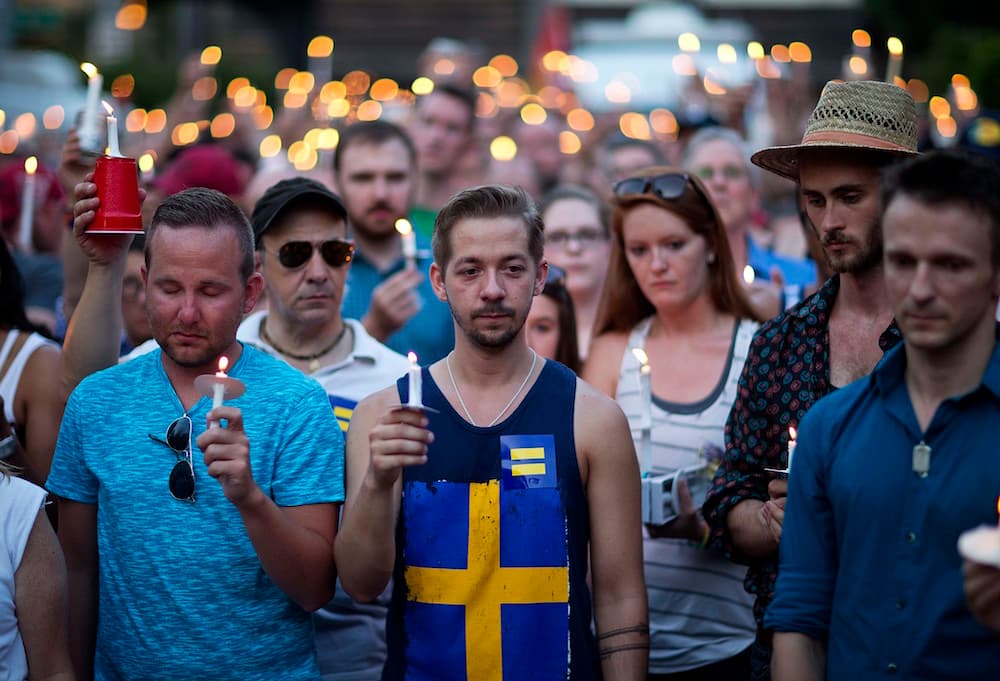 En Atlanta también salieron a las calles para homenajear a los caídos en la masacre