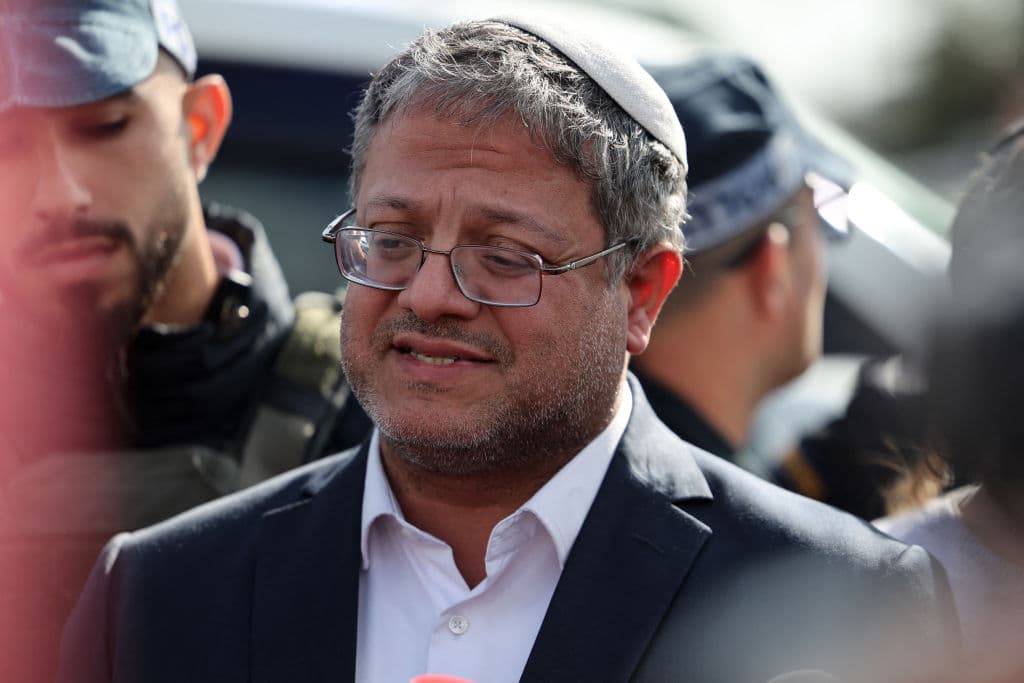 Itamar Ben-Gvir, ministro israelí de Seguridad Nacional, de extrema derecha, conocido por sus comentarios racistas contra los palestinos.