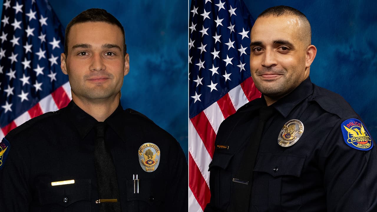 Revelan identidad de oficiales heridos en tiroteo en Phoenix; uno continúa en estado crítico