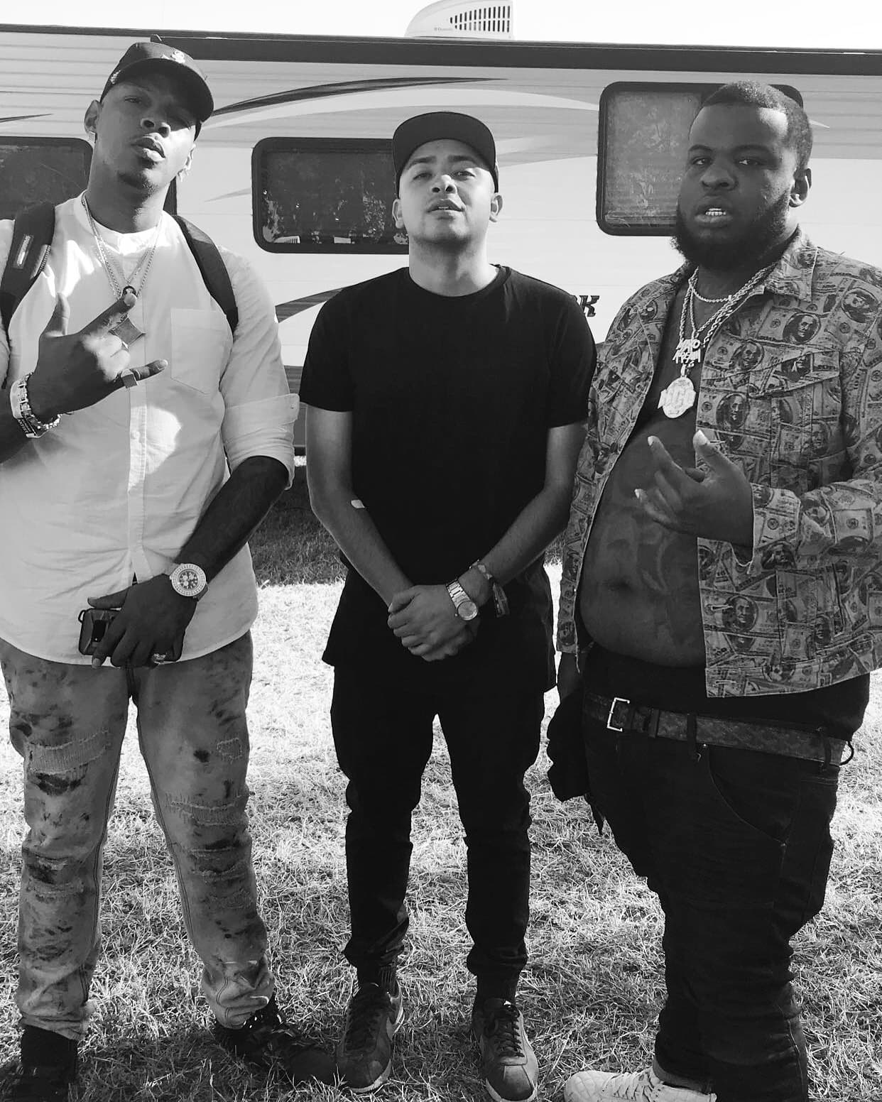 The Dana Cortez Show has your exclusive look at some of your favorite artists backstage at the two-day music festival in San Antonio, Texas. Backstage, Anthony A poses for a photo with Maxo Kream on Sunday, October 29, 2017.