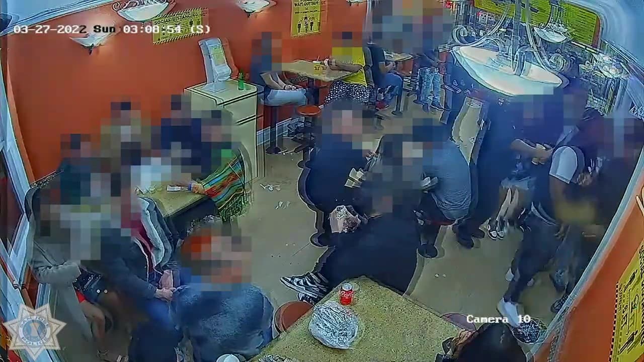 En unos 45 días, el Departamento de Policía de San José deberá presentar los videos de las cámaras corporales de los oficiales.En la imagen se aprecia cómo lucía el establecimiento antes de la pelea y el tiroteo.