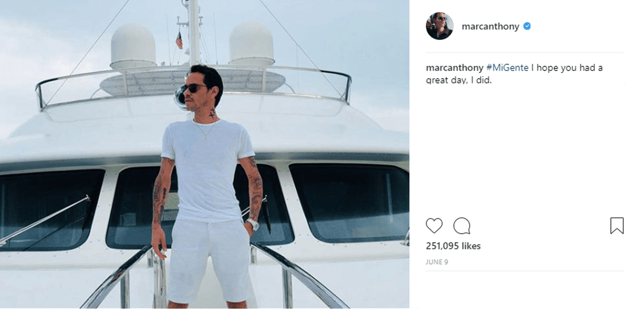 También se le vio de rumba en el yate
<a href="https://www.univision.com/shows/el-gordo-y-la-flaca/que-hacia-shannon-de-lima-en-el-yate-donde-will-smith-y-marc-anthony-bailaron-salsa-video">con su exesposa</a>, la modelo venezolana
<a href="https://www.univision.com/entretenimiento/marc-anthony-y-shannon-de-lima-estuvieron-de-fiesta-varias-veces-en-spring-break-y-sin-raffaela-fotos#a7b601a10000"><b>Shannon de Lima</b></a>.