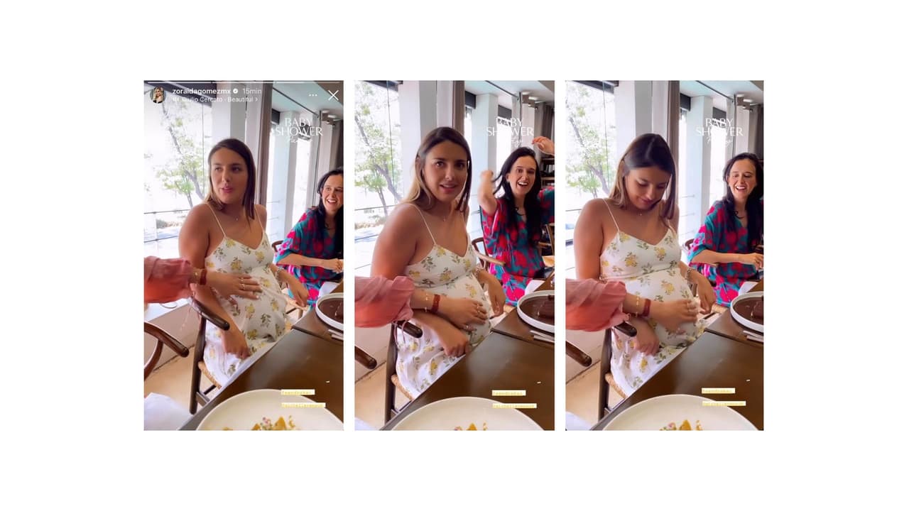 Michelle Renaud celebró íntimo baby shower con sus amigas.