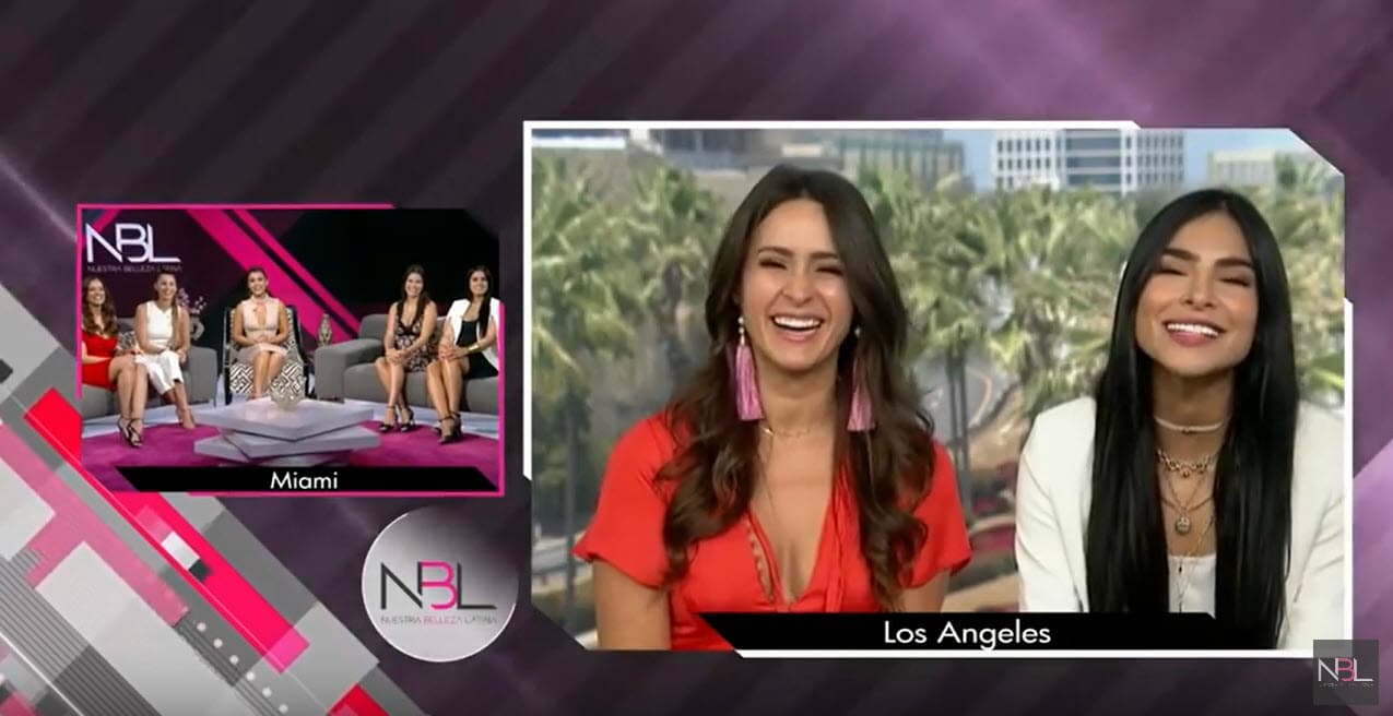 Melissa Marty y Alejandra Espinoza estuvieron vía satélite desde Los Ángeles, pero no faltaron a esta divertida reunión entre amigas.