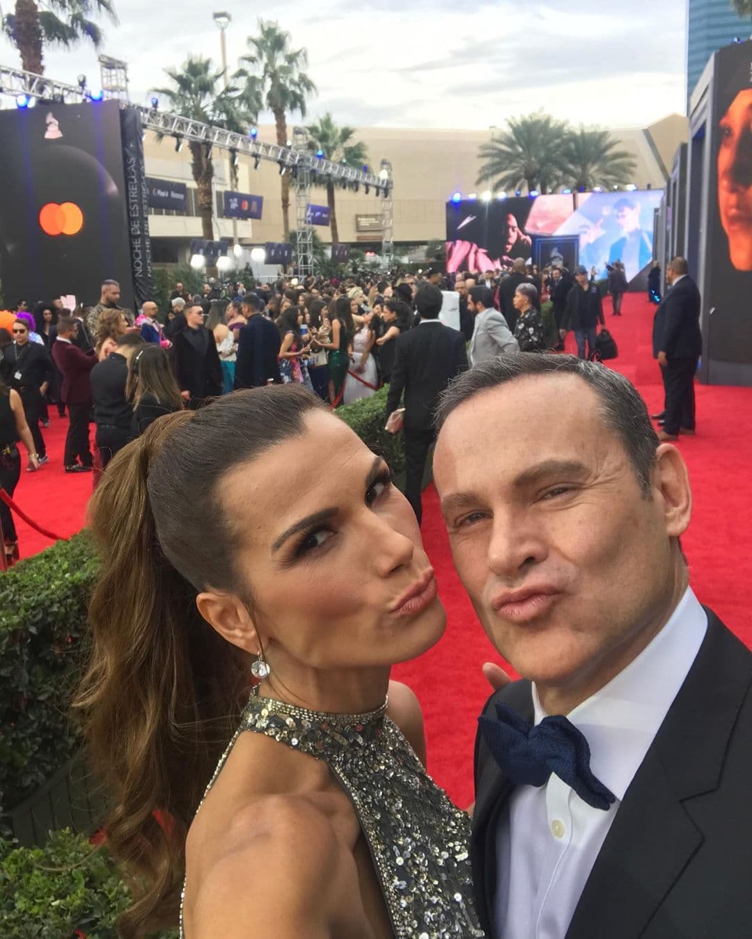 Una 'selfie' en este gran evento no se les podía escapar.