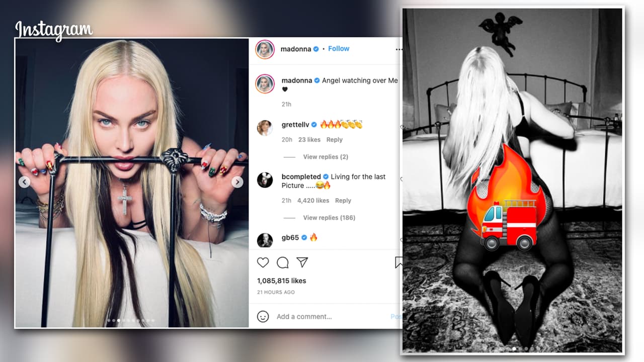 “Anda muy desatada”: Madona sube la temperatura con fotos muy reveladoras en sus redes sociales