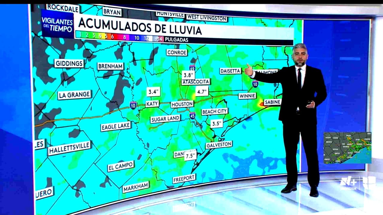Pronóstico del tiempo hoy en Houston: Lluvias fuertes con advertencia de zonas inundables; el termómetro alcanzará 85 °F