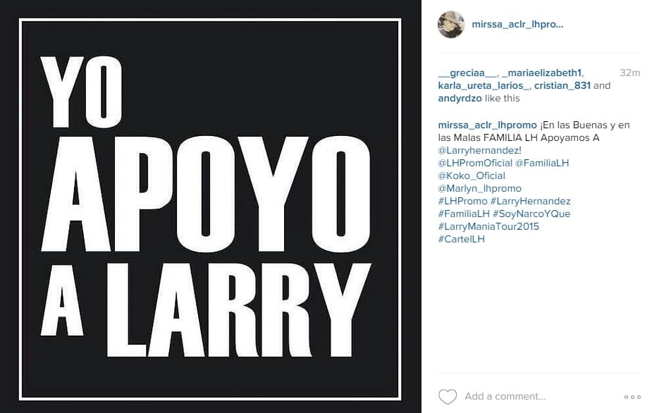 Las buenas vibras también se las mandan a su familia.