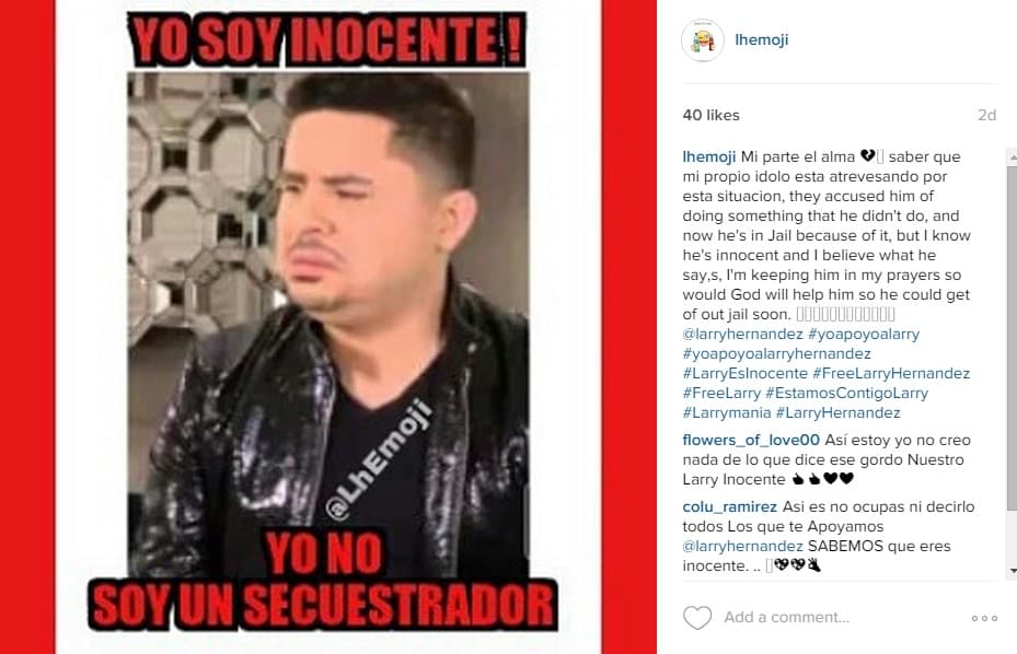 Nunca dudaron en afirmar que Larry era inocente.