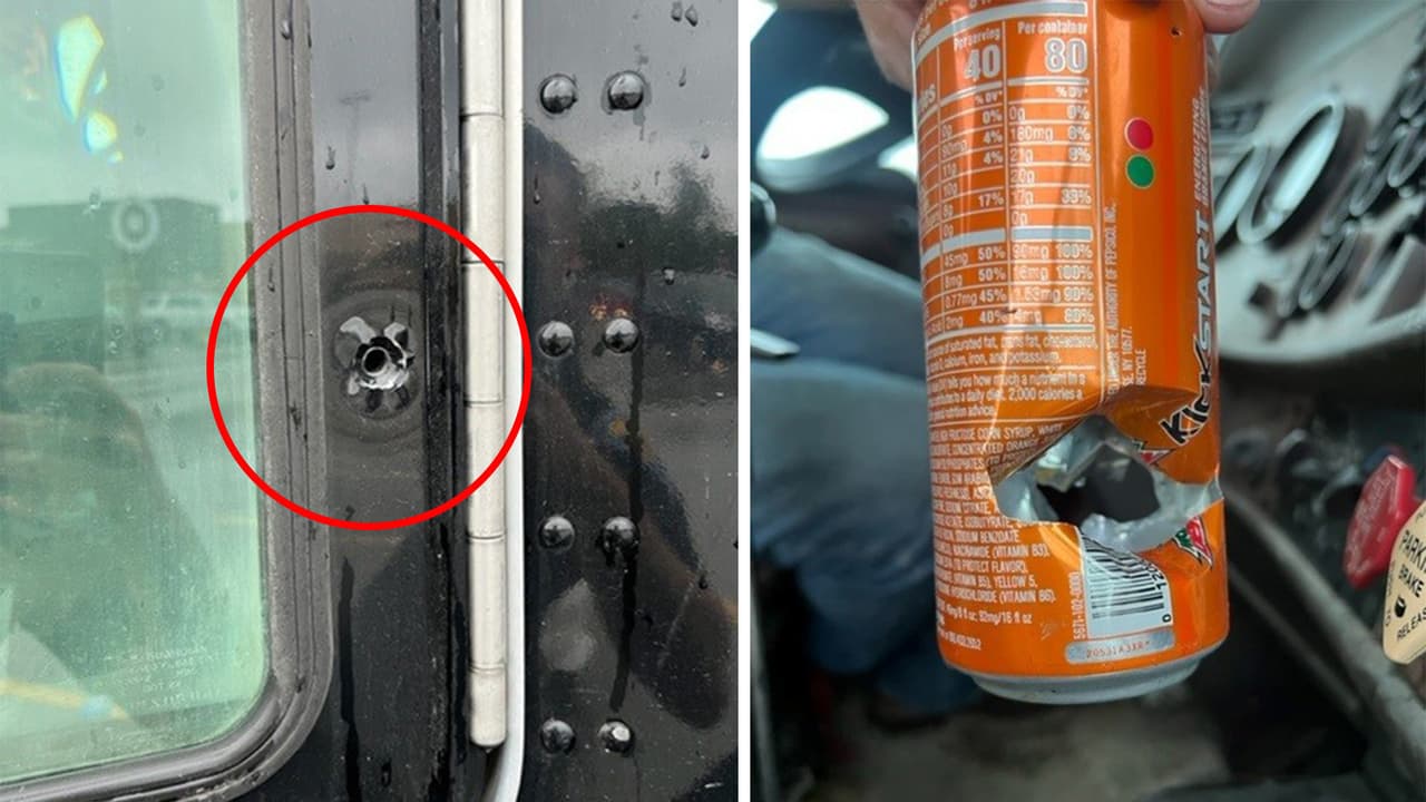 Conductor de tráiler se salva de tiroteo sobre la I-80