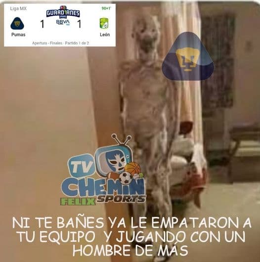 León empata en el minuto 89 y los memes tunden a los Pumas.