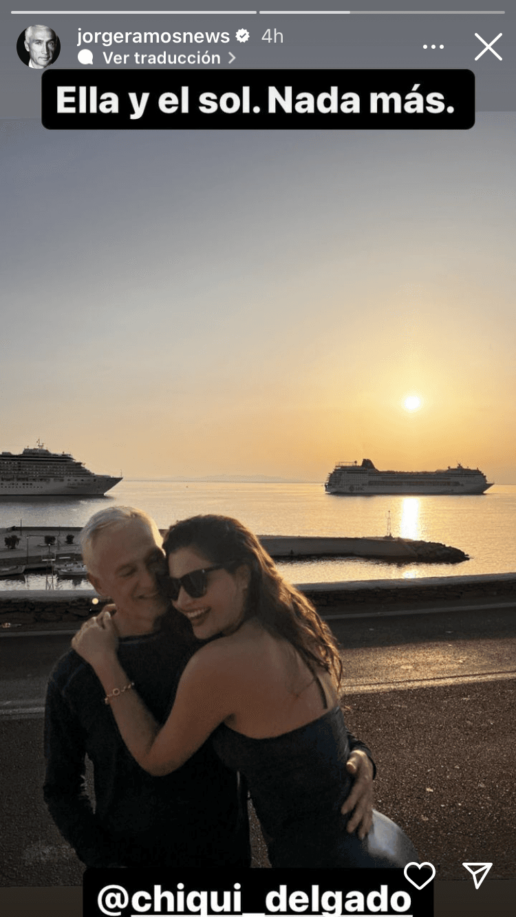 Jorge Ramos y Chiquinquirá Delgado en Grecia.