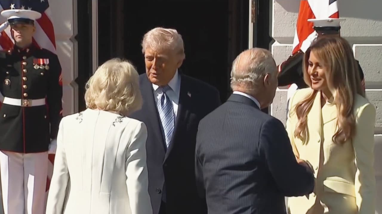 El rey Carlos y la reina Camila se reúnen con Trump en DC en medio de operativo de seguridad