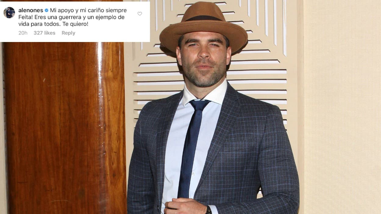 El galán venezolano 
<b><a href="https://www.univision.com/shows/mira-quien-baila/veredicto-del-publico-si-al-romance-entre-dayanara-y-alejandro-nones-mira-que-le-dicen-a-la-hermana-de-la-boricua">Alejandro Nones, quien compitió con Dayanara Torres</a></b> en la quinta edición de Mira Quién Baila, también le expresó su cariño a la "feíta", como le dice desde aquéllos días.