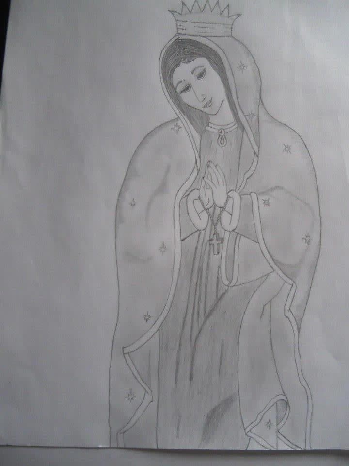 Este es uno de sus dibujos que compartió la actriz en su cuenta personal de Facebook: "No sé dónde dejé mi dibujo o si lo regalé", escribió.