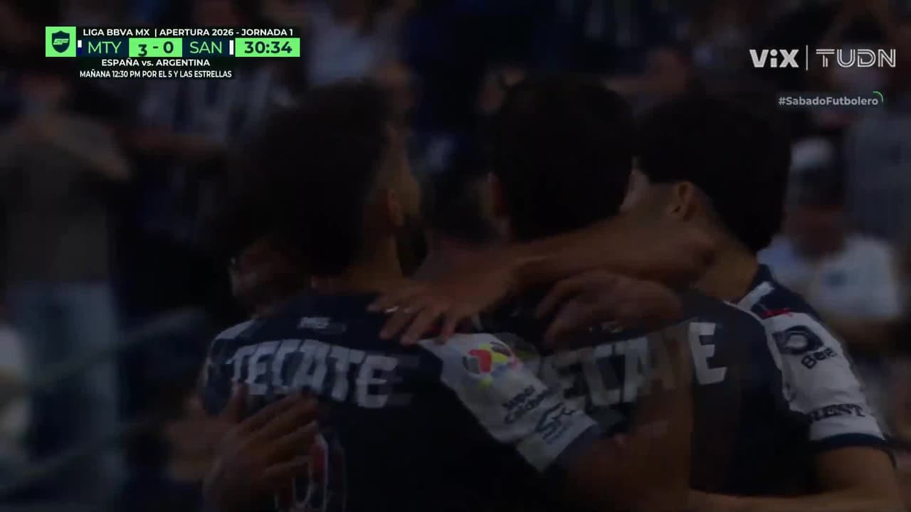 ¡El tercero de Rayados! Tecatito Corona aparece para marcar su tanto