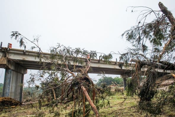 Algunas zonas de la capital texana quedaron bajo el agua luego de las intensas lluvias de los últimos días.