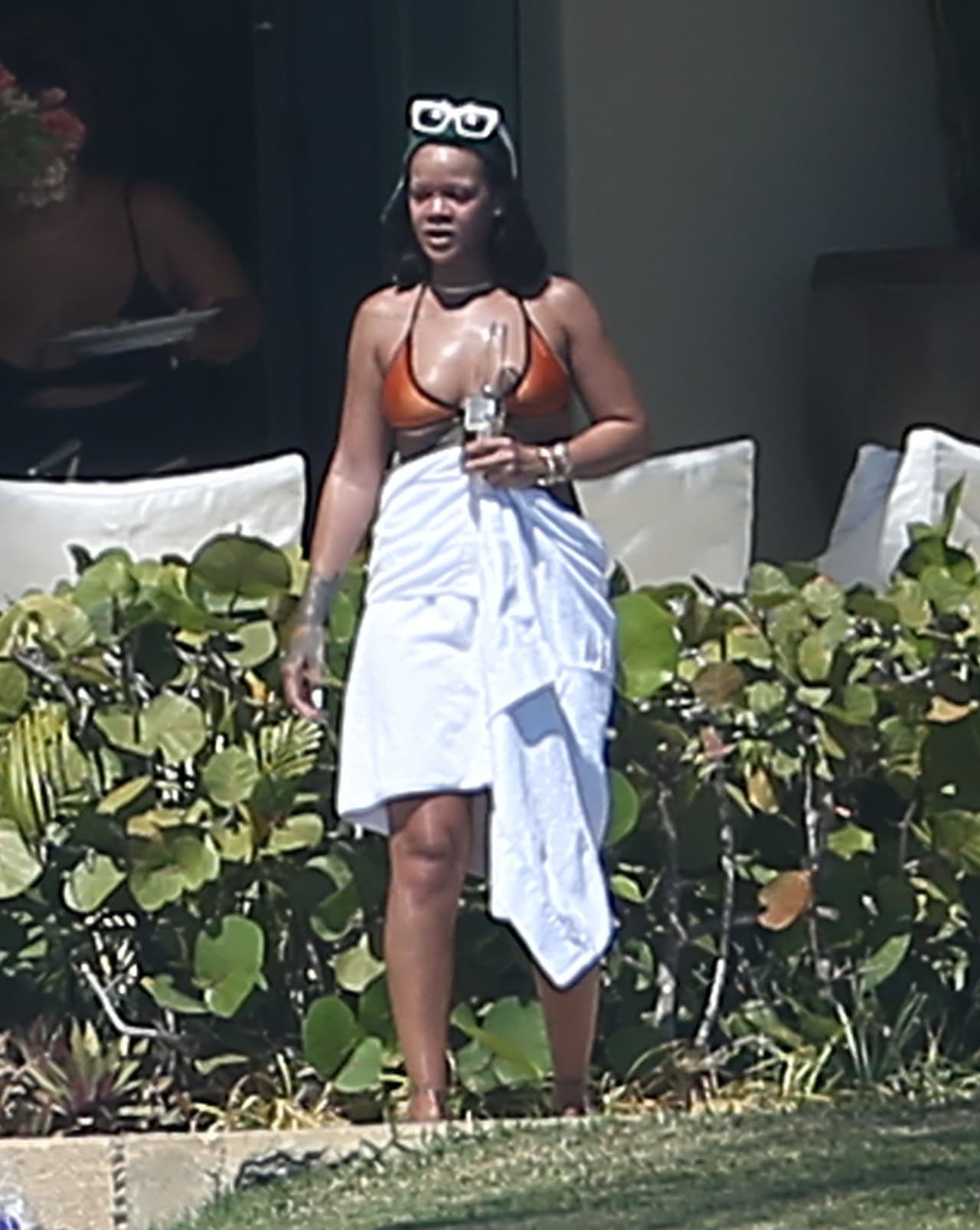 Rihanna pasó unos días de descanso en Casa Aramara, un condominio de lujo en Puerto Vallarta, México.