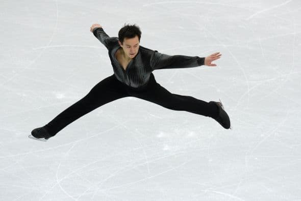 El canadiense Patrick Chan en el Iceberg Skating Palace durante los JJOO de Sochi.