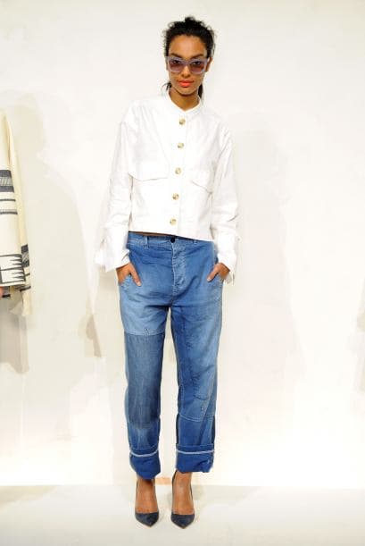 ‘Mom jeans’. Esta temporada, los ‘jeans’ de moda son más sueltos y más cortos, como los que se vieron en la presentación de la línea primavera/verano 2015 de J.Crew.