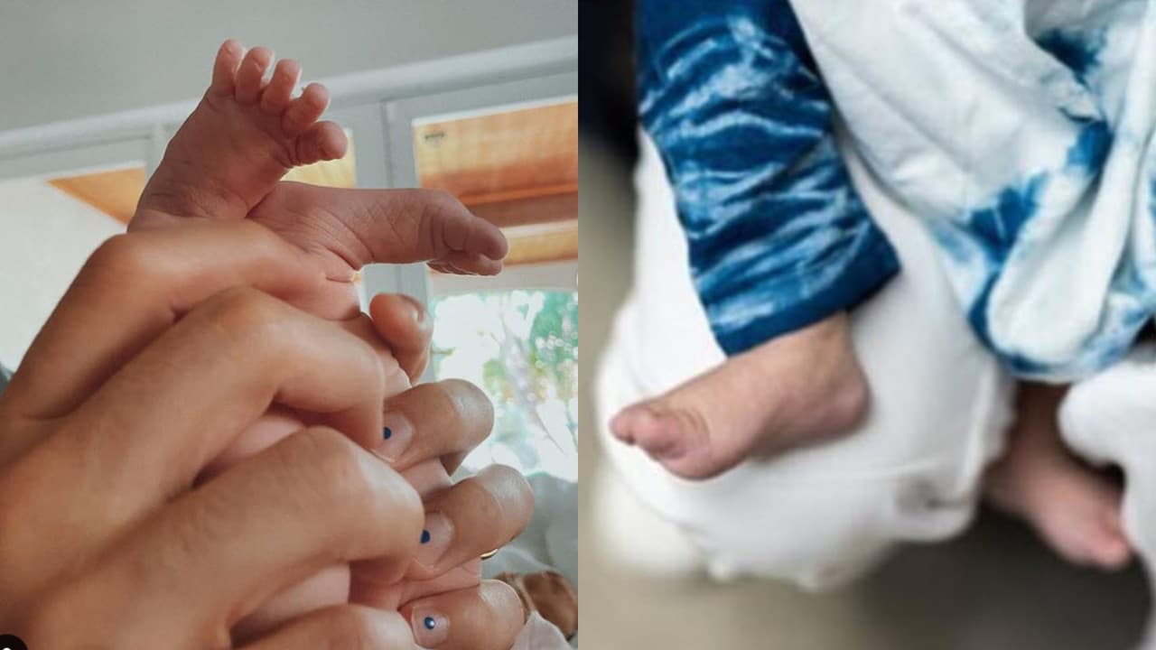 Estas son algunas de las pocas imágenes que hasta ahora se conocen de Índigo, la bebé de Evaluna Montaner y Camilo.