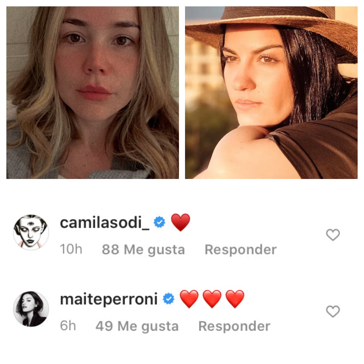 Camila Sodi y Maite Perroni también le demostraron su cariño. 
<br>