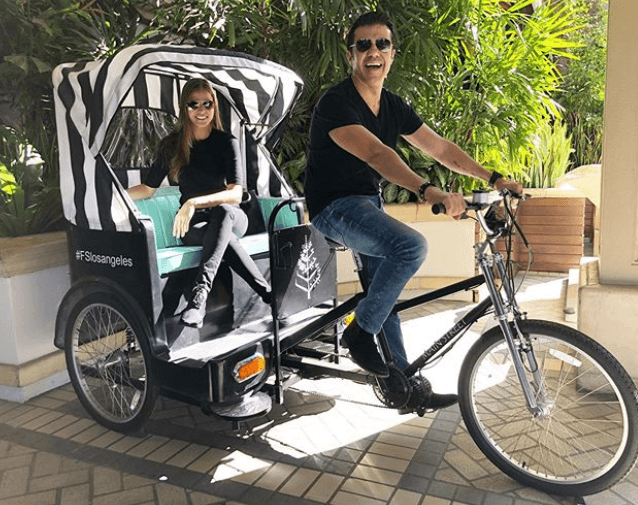 Adrián Uribe y Thuany Martins en Los Ángeles.