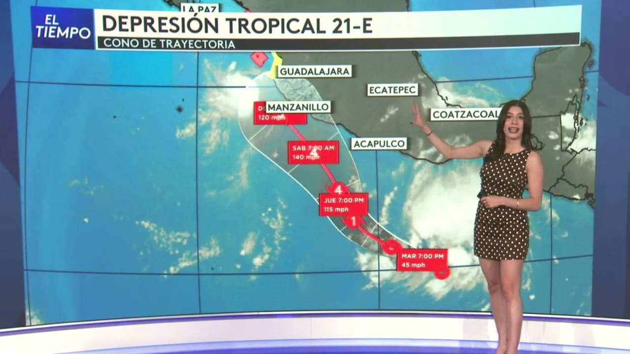 Se forma hoy la Depresión Tropical 21-E en el Pacífico; podría convertirse en el huracán Trudy: ¿Cuál es su trayectoria?