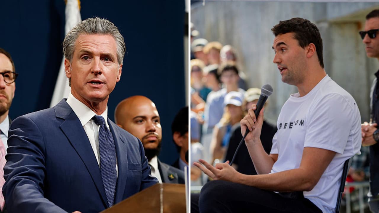 Newsom condena el asesinato de Charlie Kirk y llama a evitar la violencia política 
