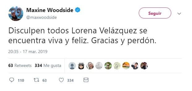 La periodista se disculpó poco después a través de su cuenta, pero la noticia ya había llegado a oídos de compañeros, colegas y de la misma actriz.
<br>