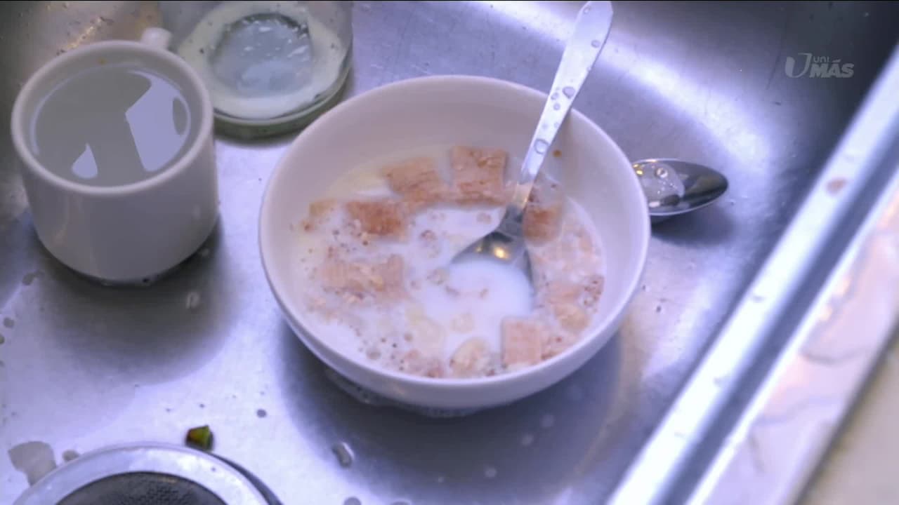 La culpable resultó ser Lorena, quien explicó que se levantó en la madrugada y mientras se servía cereal se le rompió un plato y tuvo que limpiar todo y al final se le olvidó lavarlo.