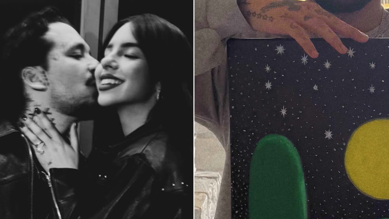 ¿Ángela Aguilar revela un cuadro de pintura en el que Nodal la retrató? Esta es la imagen