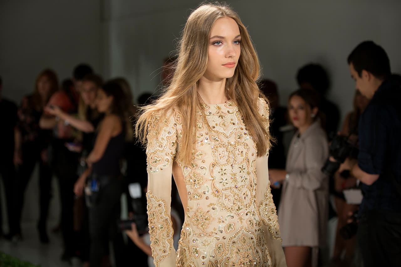Así como bordados lujosos y elegantes. Diseños Rachel Zoe. NYFW, Spring/Summer 2016 - 09/13/2015