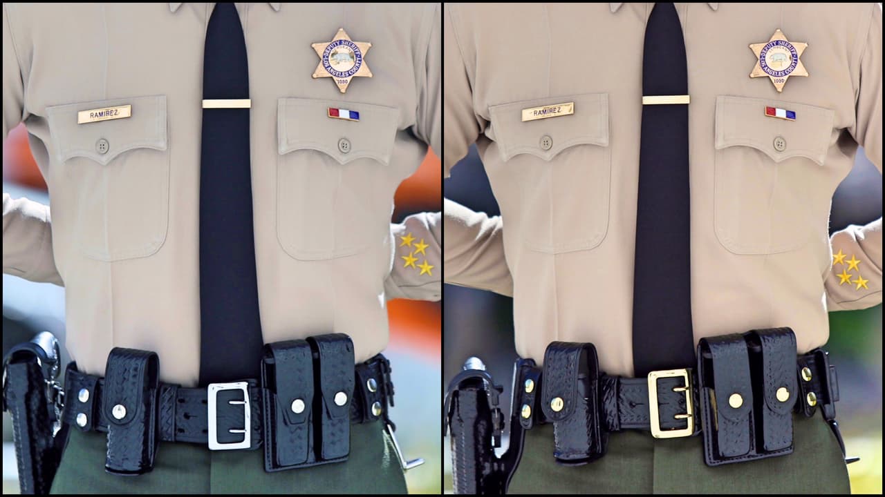 Critican al Sheriff de Los Ángeles por gastar miles de dólares en hebillas y botones más relucientes