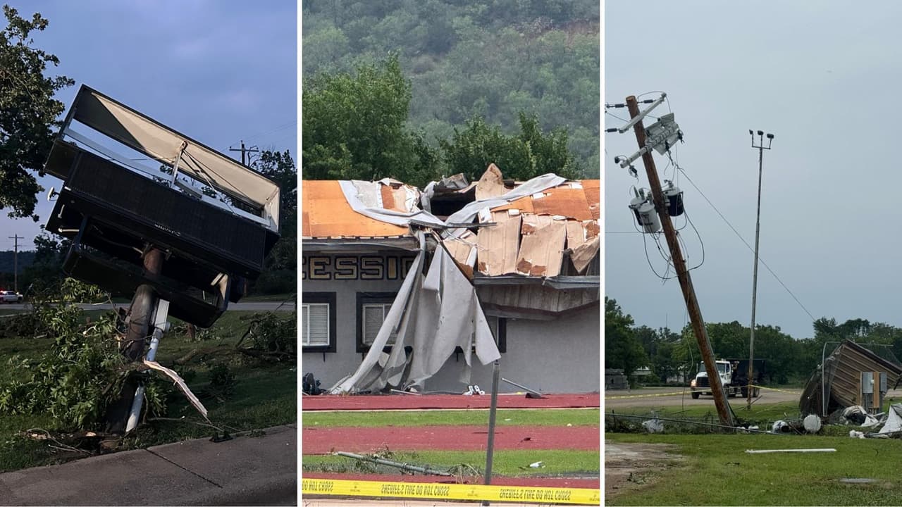 Un tornado y una escuela destruida: así despertó Gordon, Texas, tras una tormenta severa