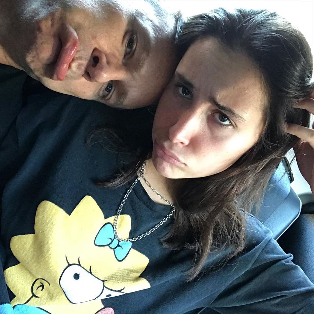 Como cada vez que puede, Alan aprovechó el tiempo que estuvo en Los Ángeles para pasar algunos momentos, aunque fueran poquitos, con su hija Hannah. Y ambos expresan lo difícil que les resulta despedirse.