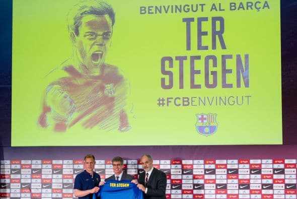 Ter Stegen fue presentado con el Barcelona