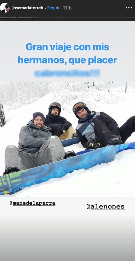 A través de las redes sociales los tres galanes compartieron fotografías de su aventura.
<br>