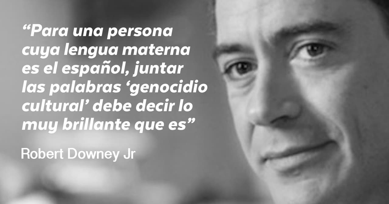 Después de que el director de cine mexicano Alejandro González Iñárritu expresara que las películas de superhéroes son un "Genocidio cultural" El actor Robert Downey Jr opinó al respecto.