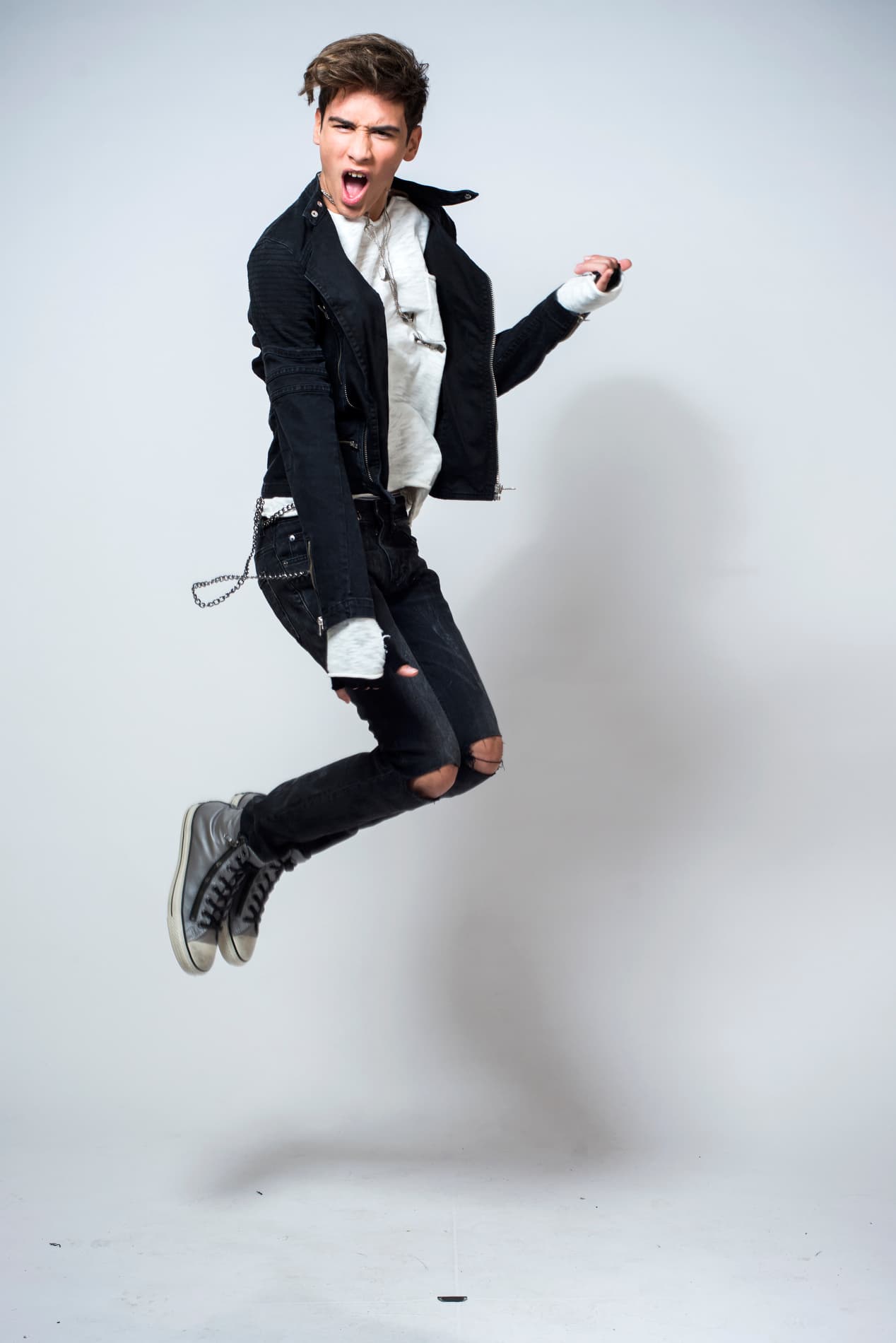 Sebastián Rivera tiene 15 años y proviene de una familia de músicos.