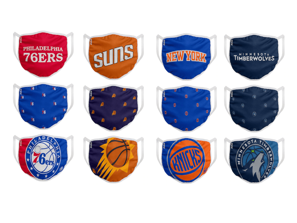 La NBA y la WNBA lanzan a la venta cubrebocas durante la pandemia del COVID-19.