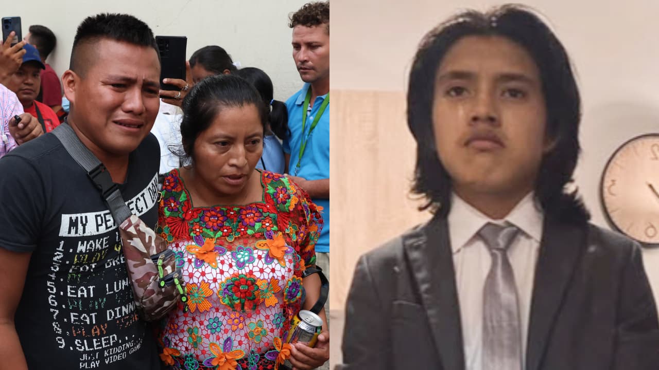 Carlos Pop, hermano de Farruko Pop, llegó a las instalaciones de la morgue envuelto en llanto para identificar el cuerpo del joven cantante de 18 años.