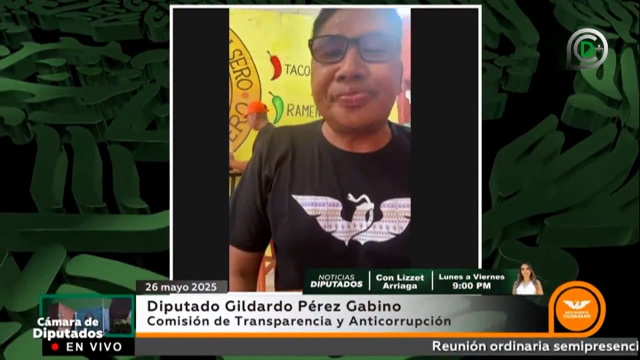 Un diputado mexicano se conecta a una sesión desde una taquería en Veracruz