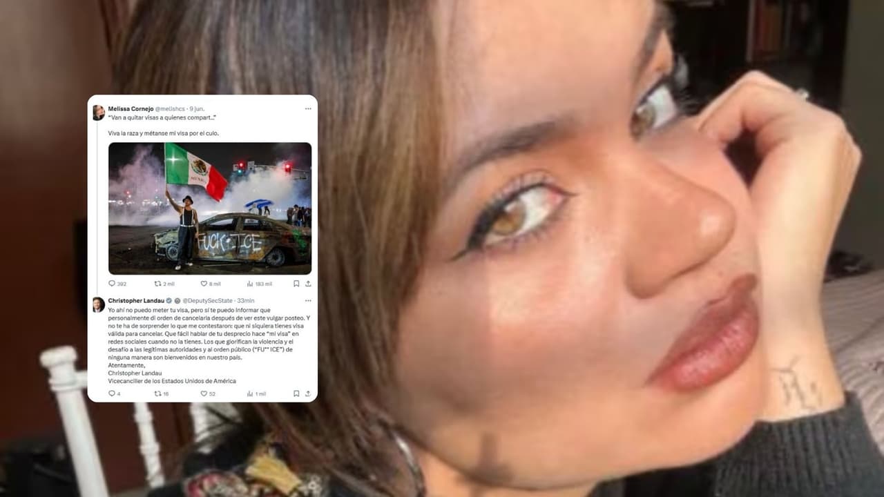 El 1 de junio de 2025, el subsecretario de Estado de Estados Unidos, Christopher Landau,
<b> anunció la cancelación de la visa de Melissa Cornejo</b>, consejera estatal de Morena en Jalisco, tras una publicación en redes sociales en la que aparentemente respalda actos violentos ocurridos durante protestas de migrantes en Los Ángeles. En su mensaje, Cornejo compartió la imagen de un auto incendiado con un mensaje contra ICE y expresó con lenguaje ofensivo su desdén por la posible revocación de visas. Aunque la publicación fue eliminada horas después, Landau respondió directamente, confirmando que ordenó anular el documento y criticando a Cornejo por glorificar la violencia y desafiar a las autoridades. Además, reveló que Cornejo ni siquiera contaba con una visa válida al momento de su mensaje.