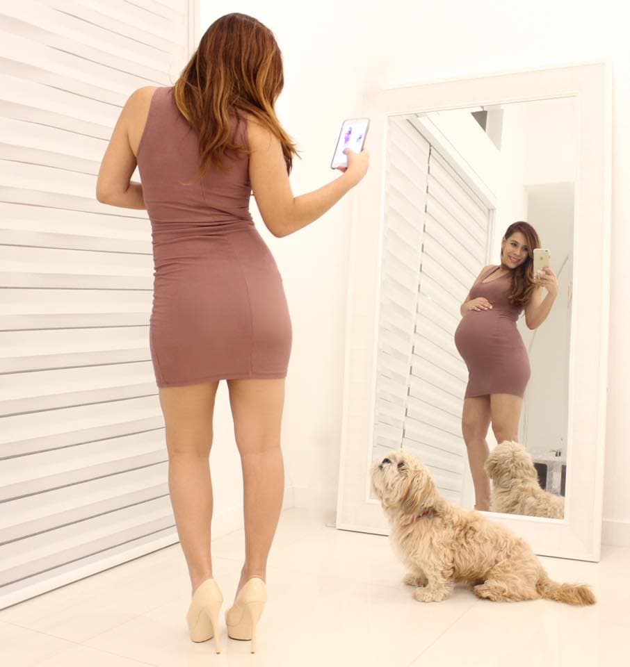 Así lucía Vela apenas a una semana de dar a luz.