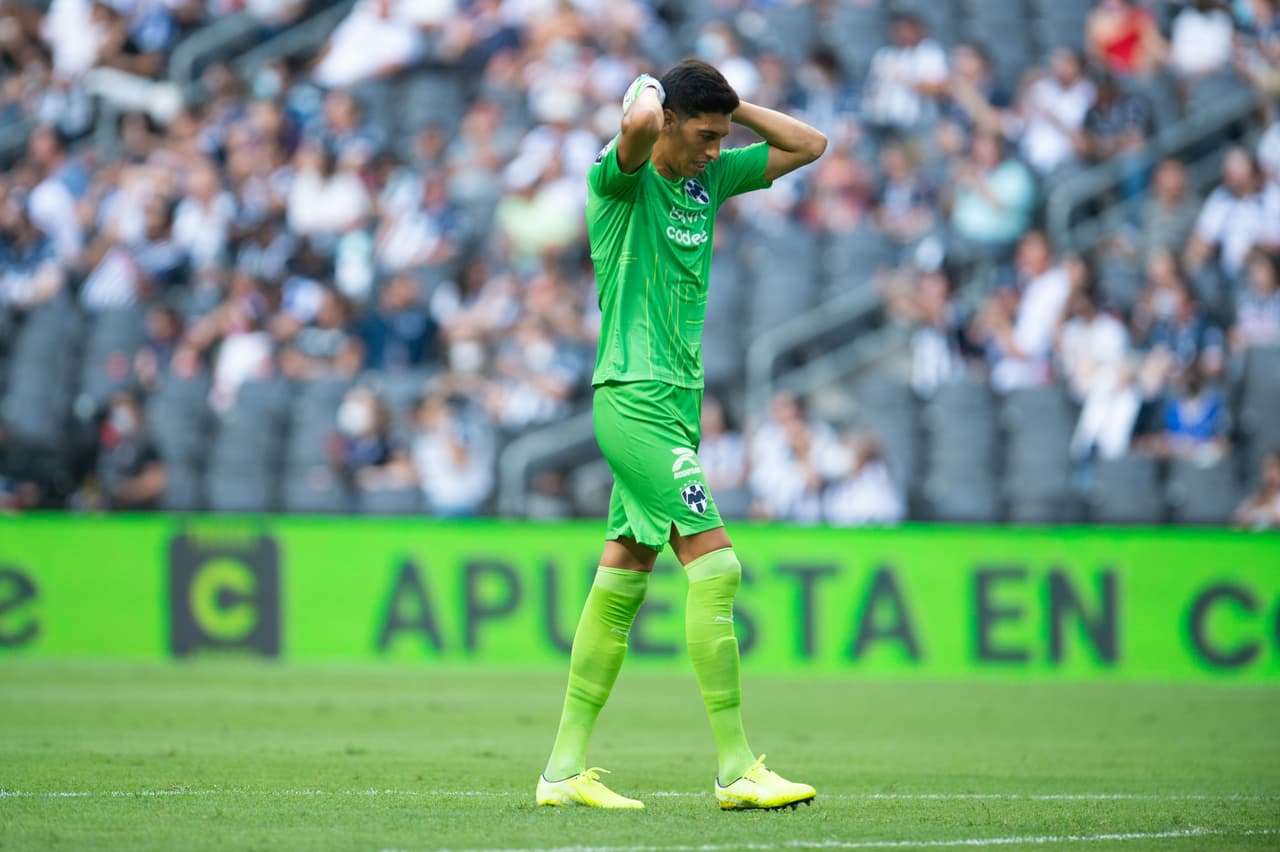 Esteban Andrada, en su debut oficial con los regiomontanos, lamentaba las oportunidades no aprovechadas.
