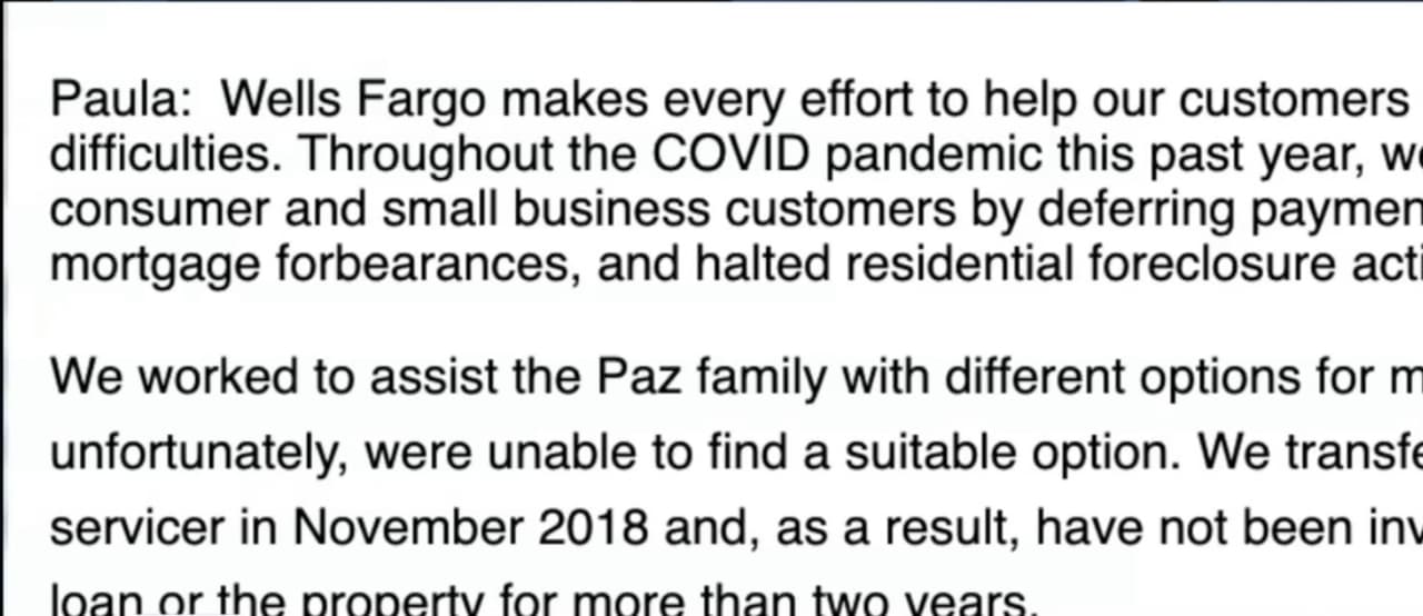 Por si fuera poco, al poco tiempo, Leyda se enteró que el banco había vendido la hipoteca vencida de su padre a otra institución financiera. Ambas organizaciones precisaron -protegidos por leyes de privacidad- que no podían explicar sus razones para poner en una subasta a la casa, en medio de una pandemia y sin notificar a la familia. 
<br>